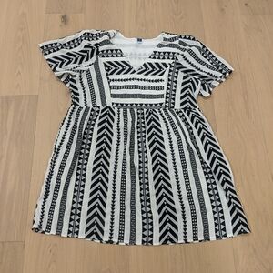 Old Navy Black and White Mini Dress